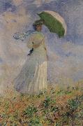 Claude Monet Study of a Figure Outdoors France oil painting artist